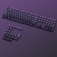 Purple East 104+29 Keys PBT Doubleshot Side Legends Keycaps Set Cherry Profile for MX Keyboard